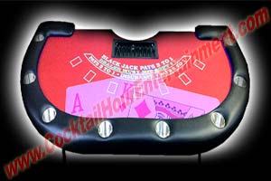 black jack table rental